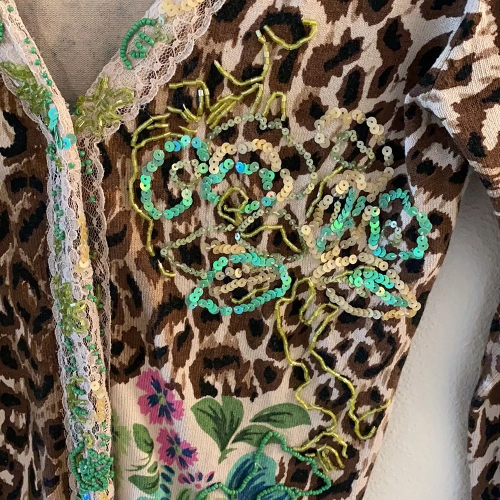 Charlotte Tarantola Beaded Cardigan S - Picture 4 of 6